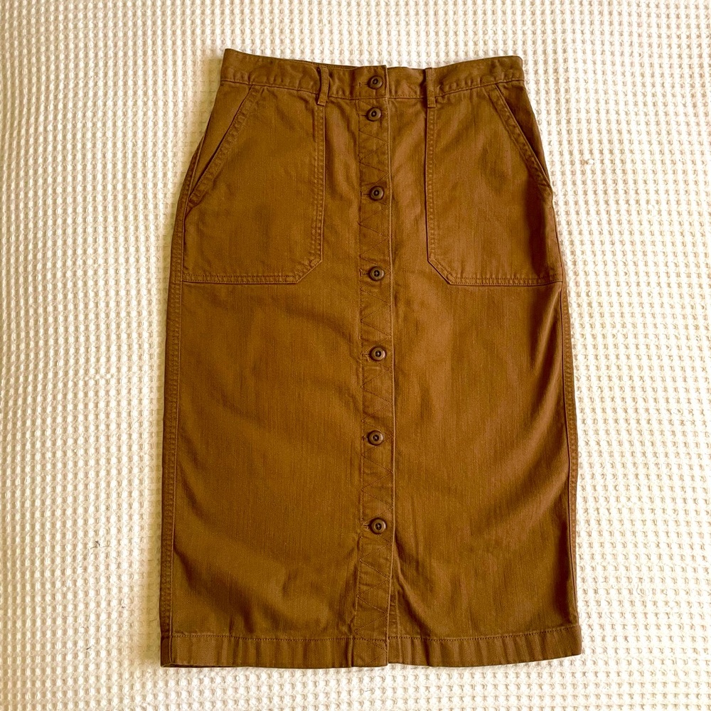 Gap button front midi skirt, sz 6